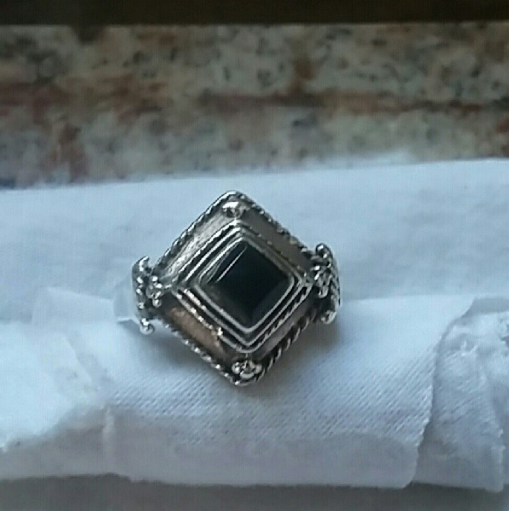 Sterling silver Onxy Ring